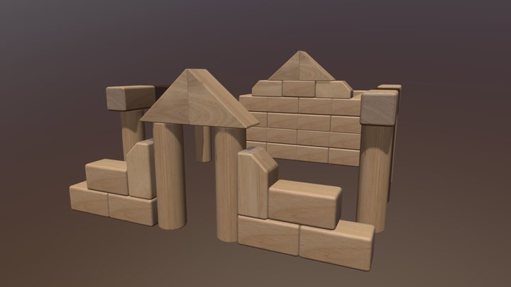 Unit Block Temple 3D Model