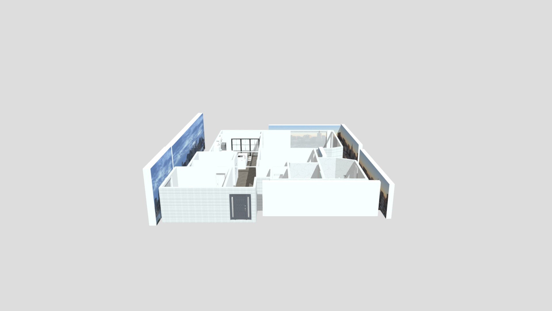 Apartment 1 Download Free 3D model by Home Design 3D (homedesign3d