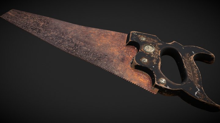 DAE Vintage Hand Saw 3D Model
