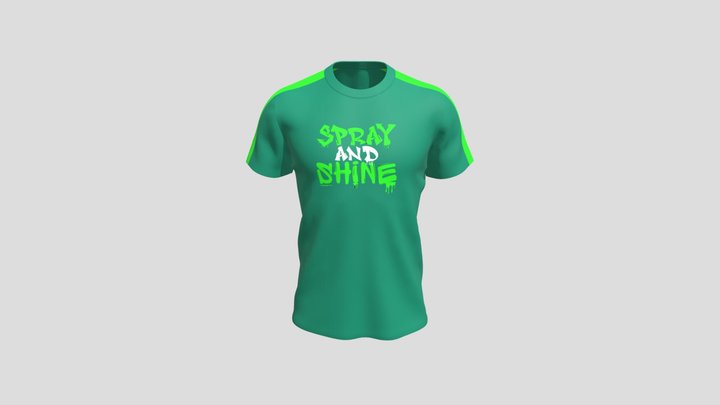 Spray And Shine Green Panel T Shirt – Modelo 3D gratuito STL