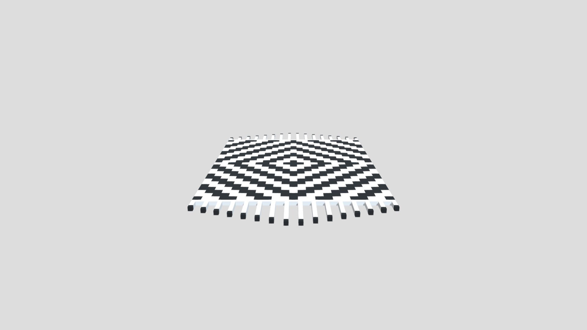 Rug Aztec Black and White - 3D model by Smov [fcdbad7] - Sketchfab