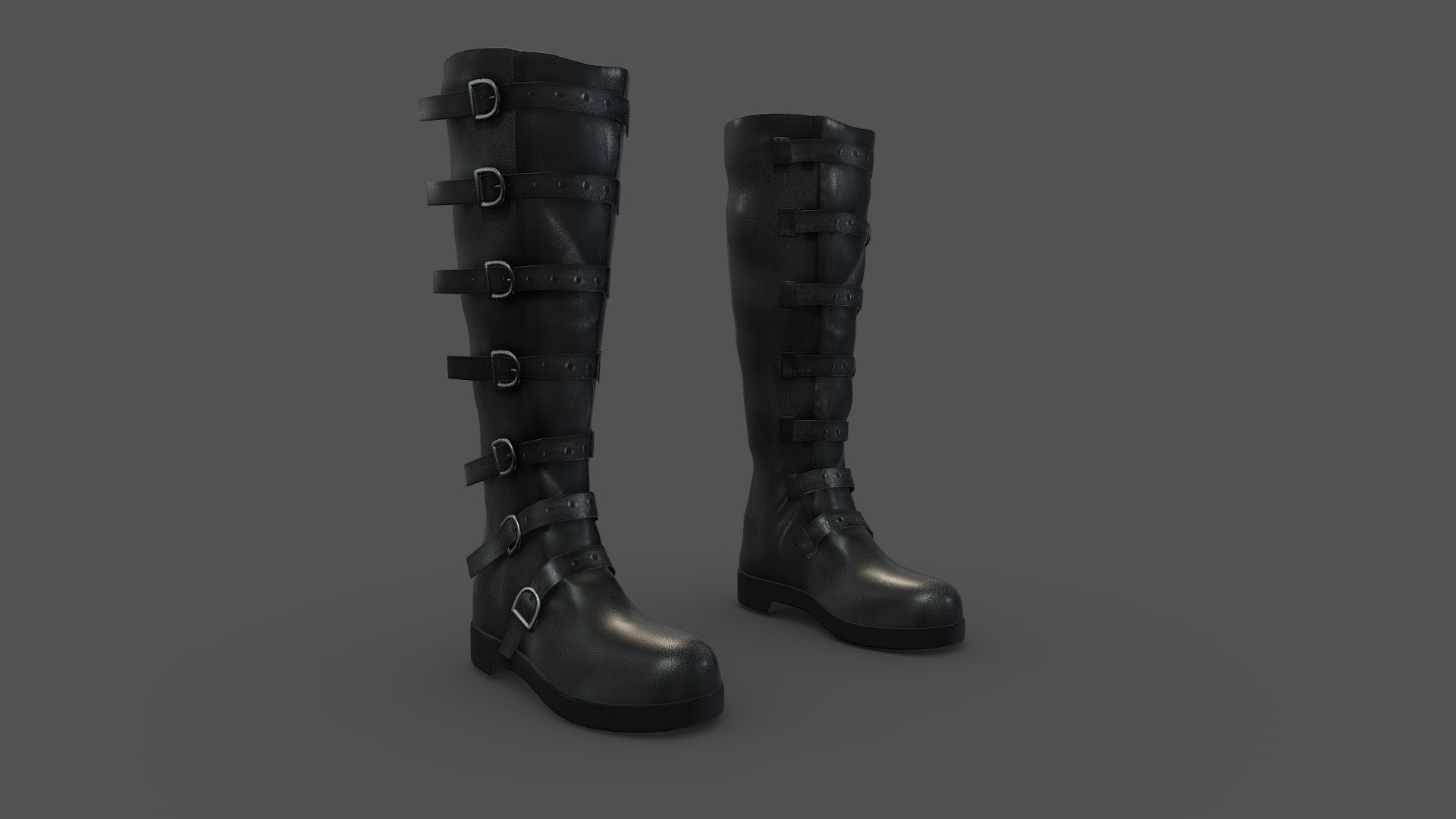 Men's Strider Boots - Buy Royalty Free 3D model by 3dia [fcdbdc6 ...