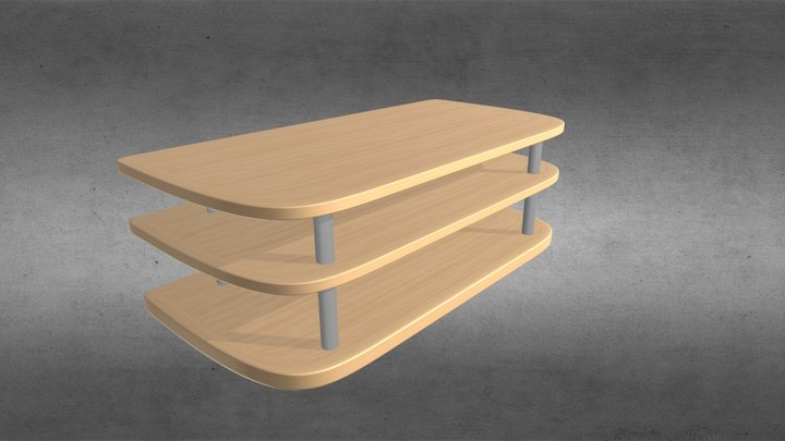 стол реал 3D Model