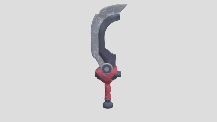 Game Ready Asset - Stylized Battle Sword 3D Model
