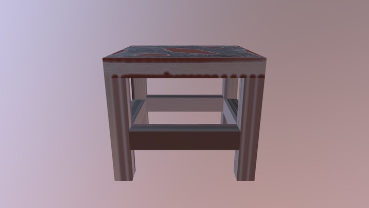 Table Textured 3D Model