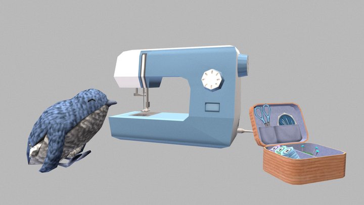 Sewing Props 3D Model