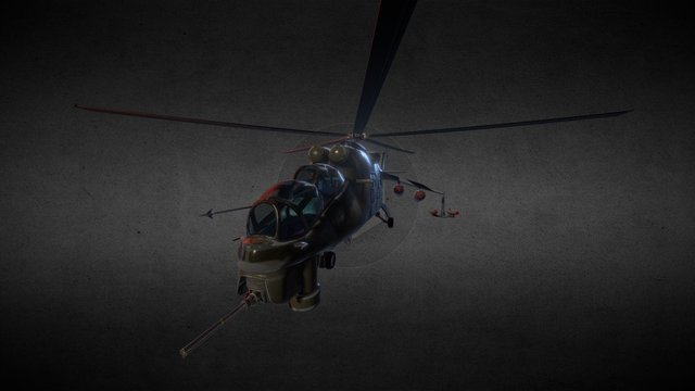 Mi-24_Helicopter 3D Model