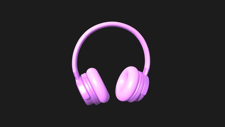Pair of Bluetooth Wireless Headphones 3D Model