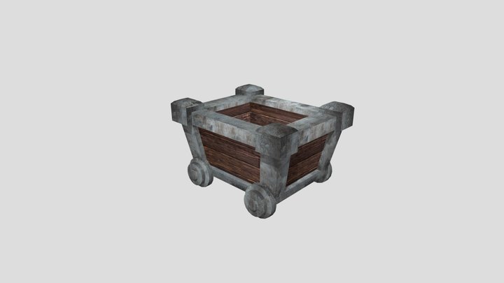 Minecart 3D Model