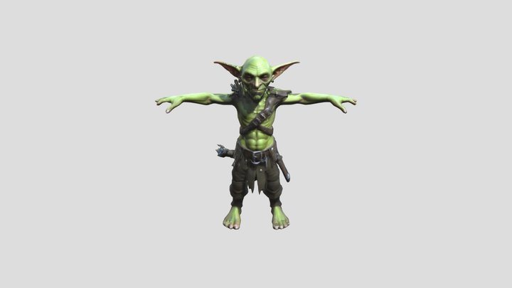 Fantasy Style Goblin 3D Model