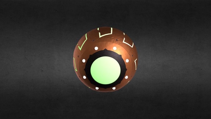 Green Goblin Pumpkin Bomb 3D Model
