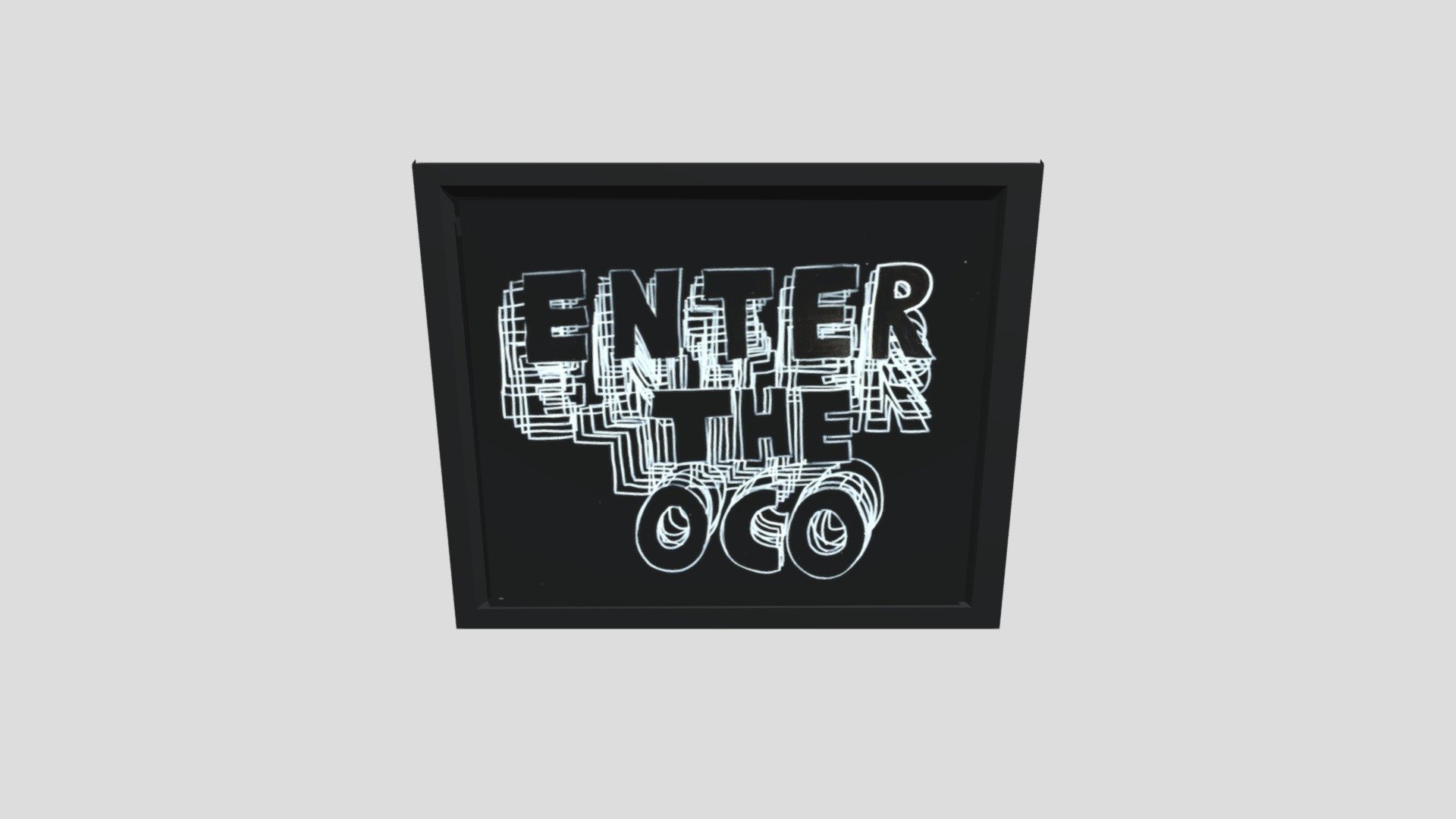 pint enter the oco emoldurado