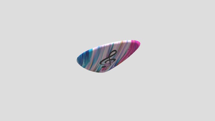 Guitar Pick 3D Model