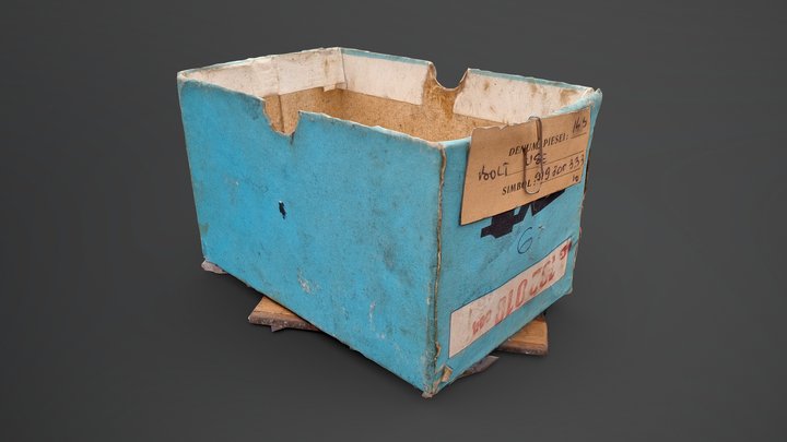 Small Carboard Box 3D Model