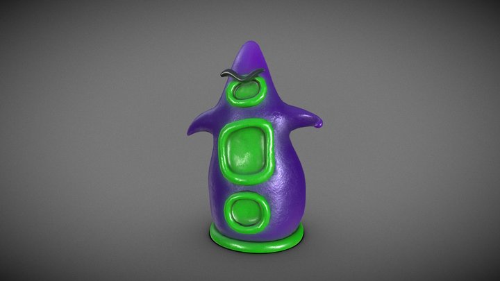 Purple tentacle 3D Model