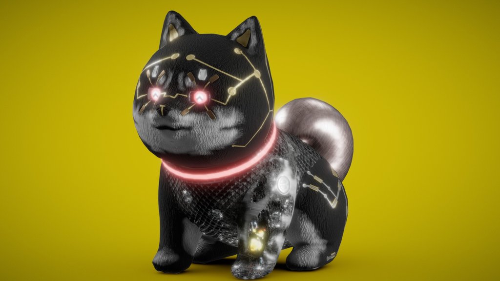 CYBERPUNK SHIBA - ShibaTexturingChallenge