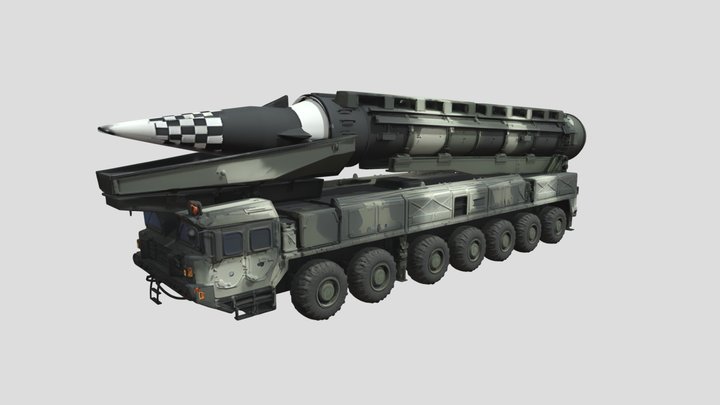 Hwasong-16B Missile – Kostenloses 3D-Modell STL
