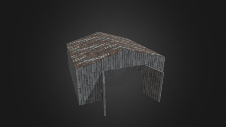 Low Poly Barn 3D Model