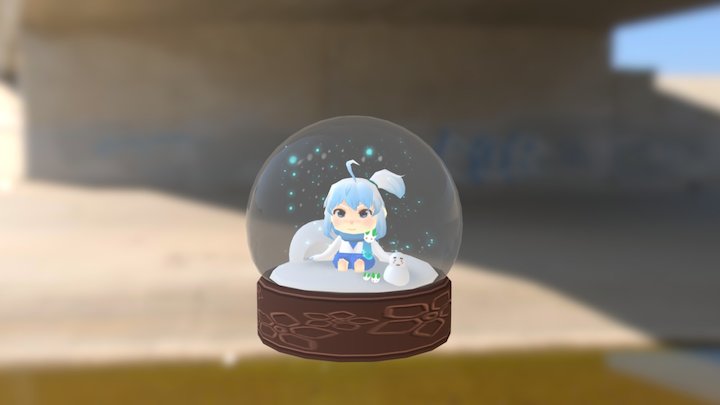 Koyuki of Snow dome 3D Model