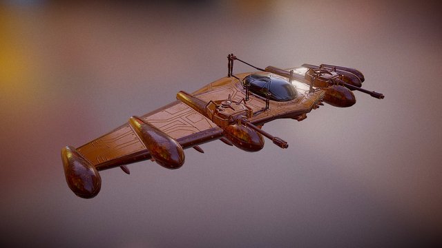 Pirate Airship 3D Model