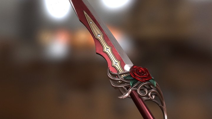 Sword ”Red” 3D Model