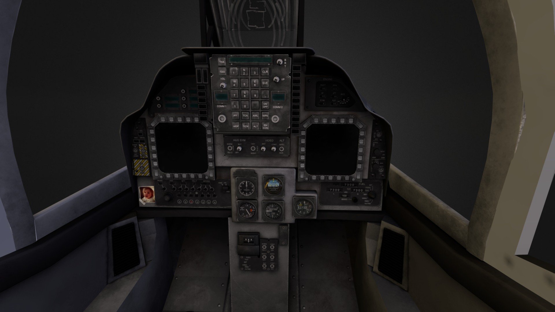 Av8B Harrier Cockpit - 3D model by ihamblin [fce9f3e] - Sketchfab