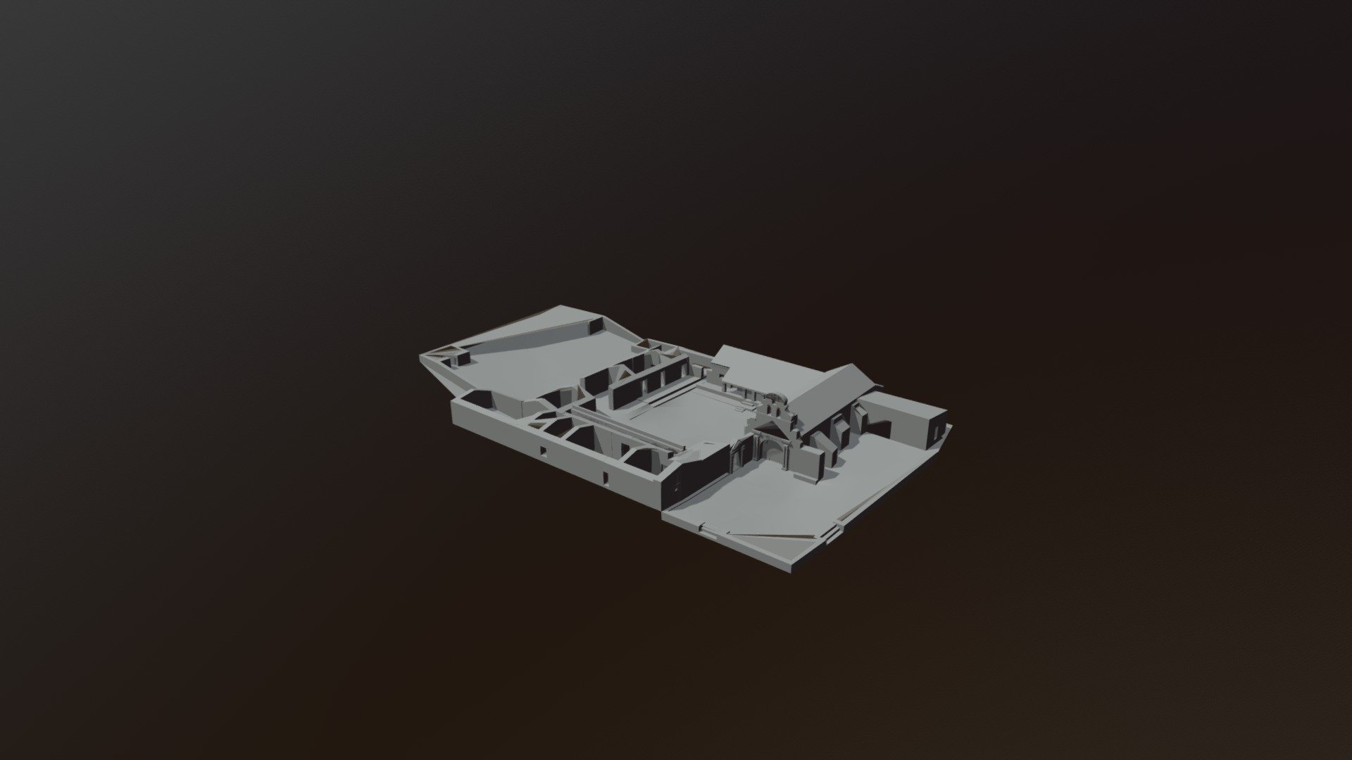Plano 3D de la Iglesia "La Candelaria"