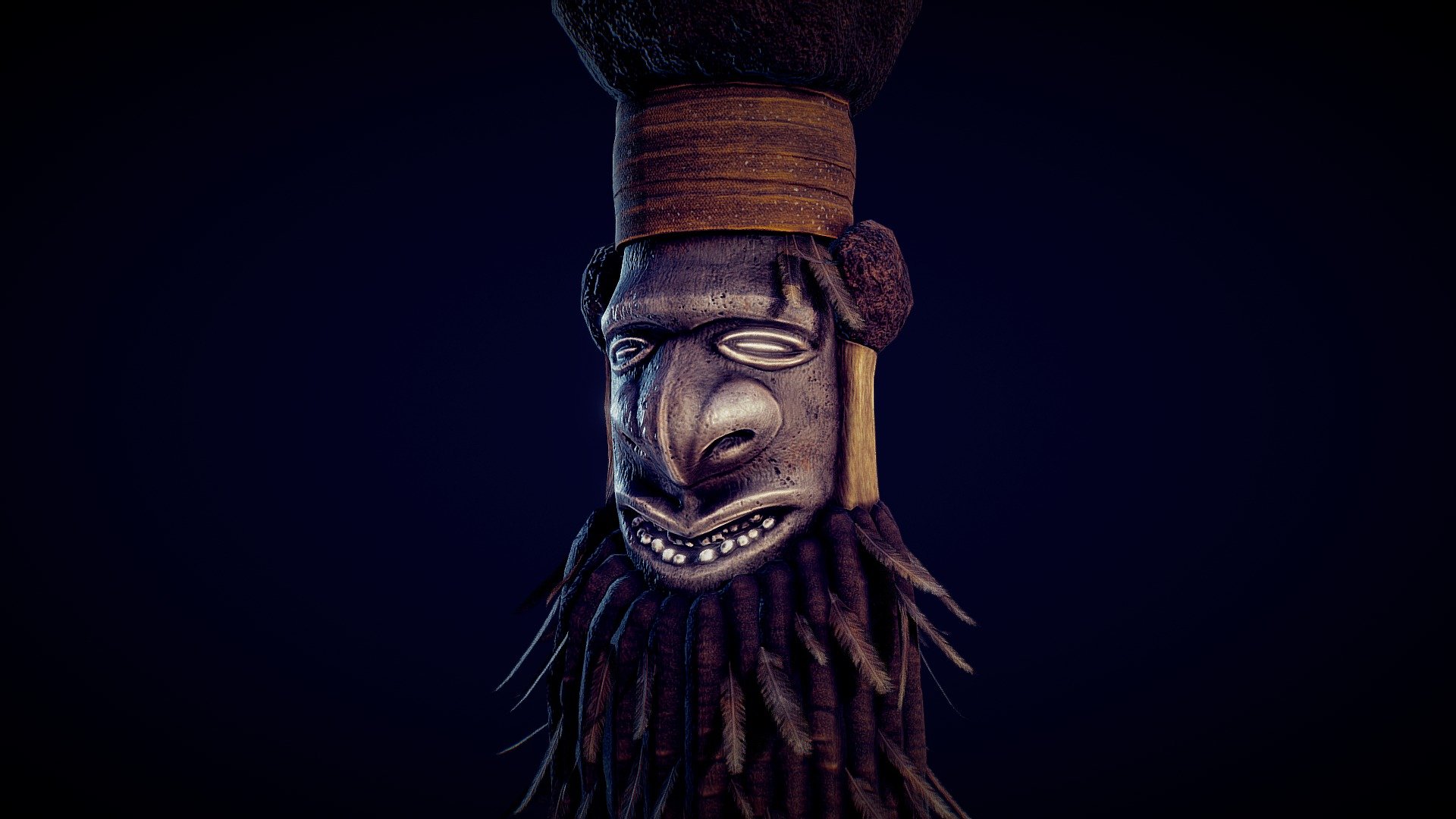 Masque Kanak - 3D model by Julien Chambriard (@julienchambriard ...