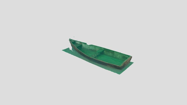 Sunset Lake - Rowboat #1 3D Model