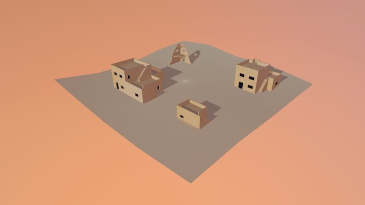 Village1 3D Model