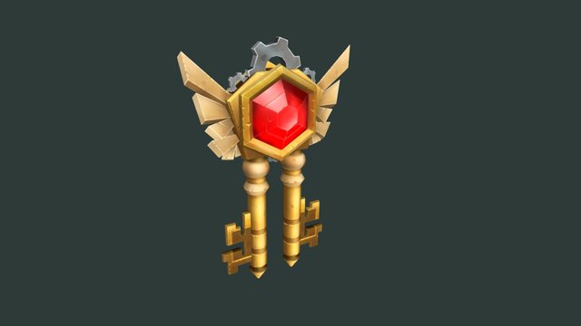 Legendary Key from Legends of the Brawl 3D Model