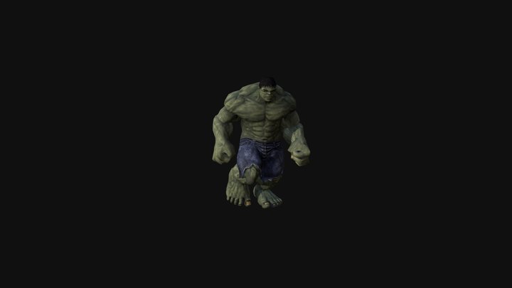 Hulk Run 3D Model