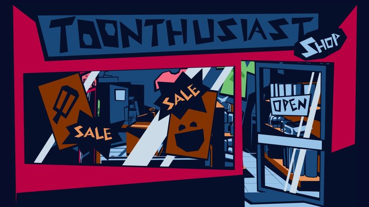 NYE 2023 Toonthusiast Booth 3D Model