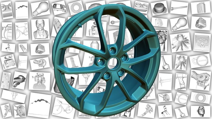 Колесный диск Porshe 3D Model