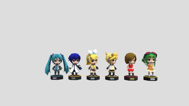 (Vocaloid-figures) 3D Model