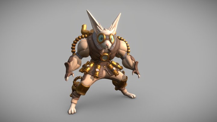 Hare Scout - Stylized Creation 3D Model