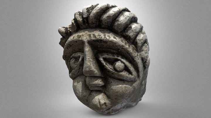 Male head – Gratis 3D-model STL