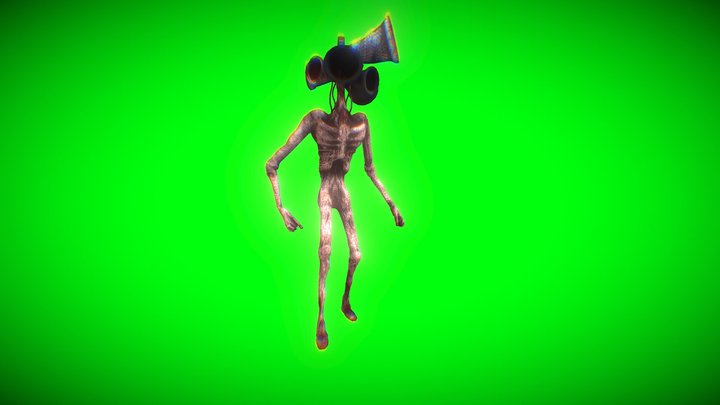 Dark Siren Head/Upgraded Siren Head Mixture 3D Model