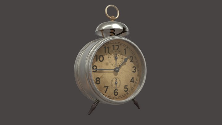 Old alarm clock 3D Model