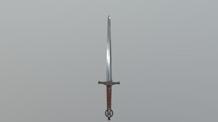 Medieval One-handed Sword 3D Model