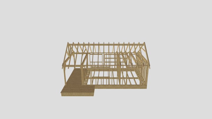 Hütte Entwurf.xml 3D Model