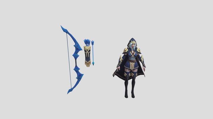 Mobile - League of Legends Wild Rift - Ashe 3D Model