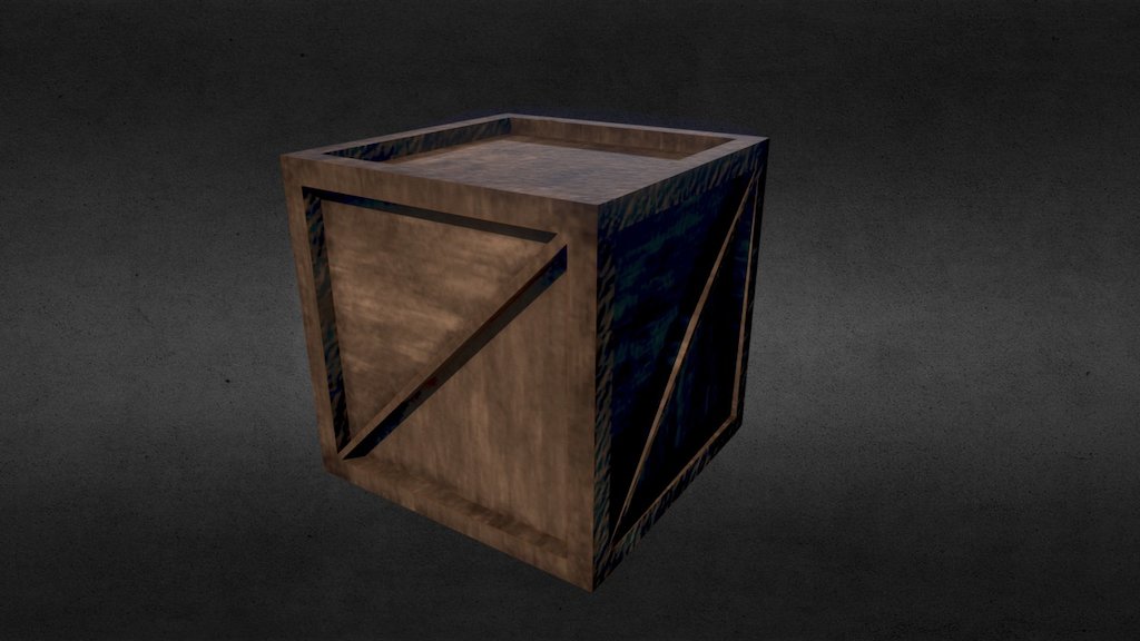 Wooden box - LowPoly Model - 3D model by Jonas Raude (@Jonas.Raude ...