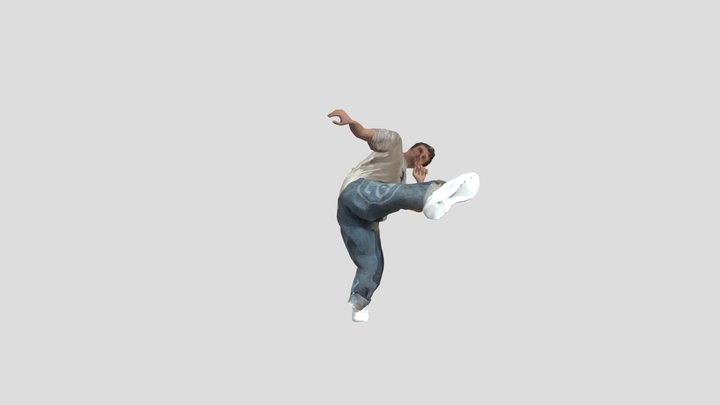 Mma Kick-2 3D Model