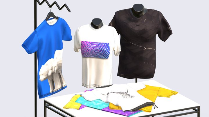 T-Shirt Mock-Up, an Object 3D Model by Studio Ochi (Thumbnail 1 of 8)