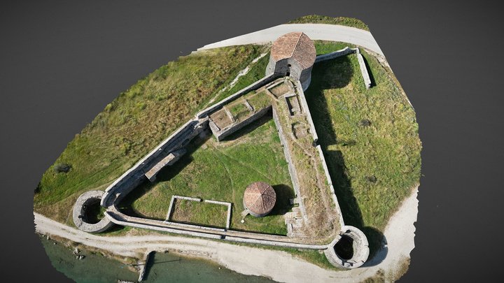 Venetian Triangular Fortress 3D Model