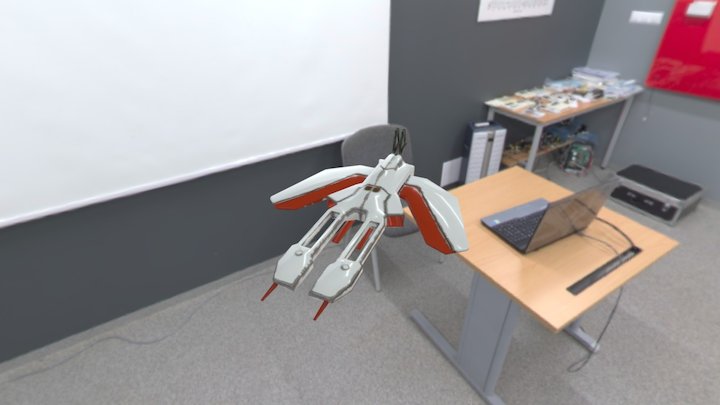 Sci-fi tech drone. 3D Model