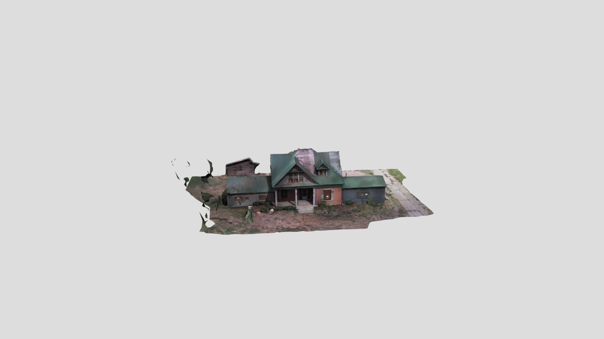 Abandoned house 3D DRONE SCAN