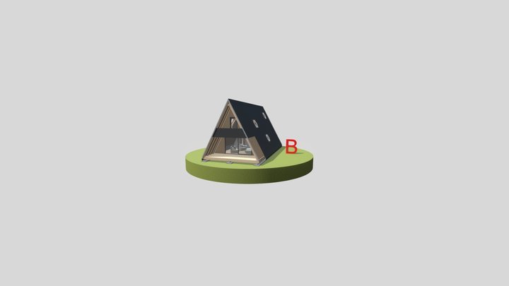Új 'A' ház_B verzió 3D Model