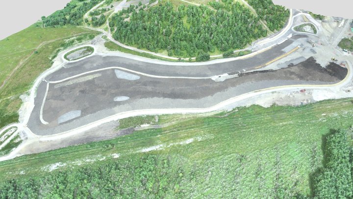 New Llanwonno Tylorstown Coal Tip 3D Model